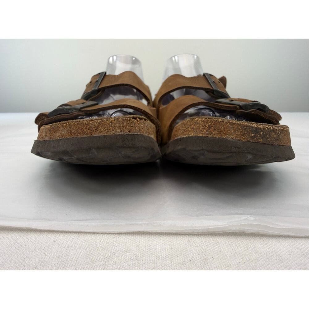 Betula by Birkenstock Milano Brown Leather 3 Strap Sandals Men’s Size 10 - Picture 4 of 8